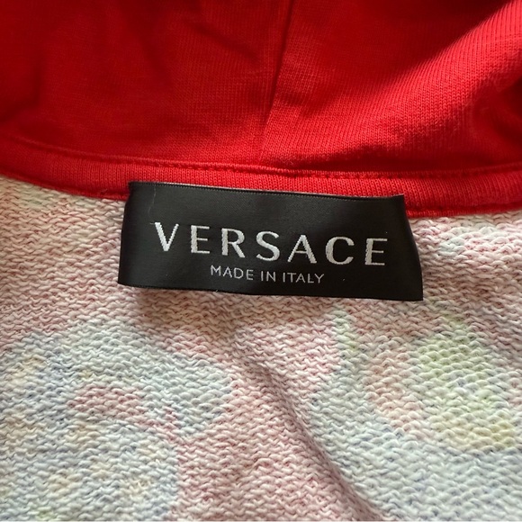 Versace Baby Hoodie 12–18M Multicolor Graphic Medusa Surf Print Zip Italy - Picture 3 of 10